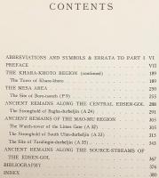 【英語洋書 / 全2冊揃い】 内モンゴル自治区エドセンゴル地域における考古学調査 『Archaeological researches in the Edsen-gol region Inner Mongolia』
