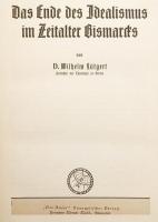 【ドイツ語洋書 / ひげ文字】 ドイツ帝国の初代宰相 ビスマルク時代における観念論の終焉 『Das Ende des Idealismus im Zeitalter Bismarcks』