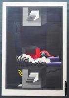 黒崎彰 大判木版画『闇のコンポジションC(Composition of the Darkness)』W108C 限定30部