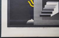 黒崎彰 大判木版画『闇のコンポジションC(Composition of the Darkness)』W108C 限定30部