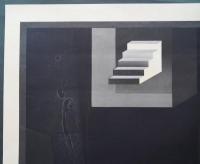 黒崎彰 大判木版画『闇のコンポジションC(Composition of the Darkness)』W108C 限定30部