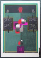 黒崎彰 大判木版画『魔法陣5(Magic Square)』W196　限定50部
