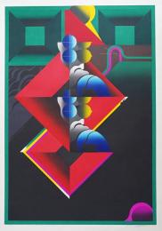 黒崎彰 大判木版画『失われた楽園3(Lost Paradise)』W129　限定40部