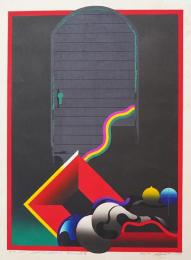 黒崎彰 木版画『失われた楽園8(Lost Paradise)』W136　作家保存版 限定10部