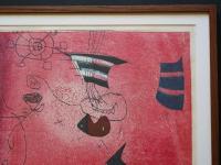 萩原英雄 大判木版画『サーカス No.2(Circus)』 限定50部 額装