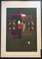 黒崎彰 大判木版画『魔法陣3 (Magic Square)』W194 限定50部