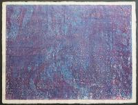 萩原英雄 木版画(両面刷り)『土壌 No.3 湿地帯』 限定30部