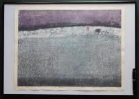萩原英雄 木版画(両面刷り)『土壌 No.5 砂丘』 限定30部