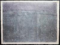 萩原英雄 木版画(両面刷り)『土壌 No.5 砂丘』 限定30部