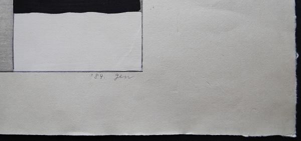 【真作】【直筆サイン】山中現「W（水光）」【木版画】【美品】 真作】【直筆サイン】山中現「W（水光）」【木版画】【美品】 2025年