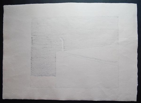 山中現 木版画『星をみる人4』 限定30部(山中現) / 古本、中古本、古