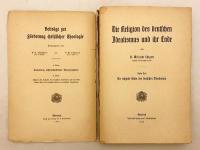 【ドイツ語洋書 / ひげ文字 / 2冊セット】 ドイツ理想主義の宗教とその終焉 『Die Religion des deutschen Idealismus und ihr Ende』 1923年刊