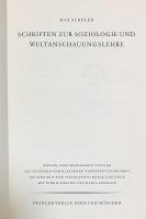 ドイツ語洋書 社会学および世界観学論集【Schriften zur Soziologie und Weltanschauungslehre】