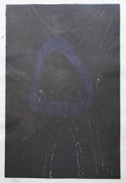 萩原英雄 大判木版画『鎧える人 No.11 (man in armor) 』 限定30部