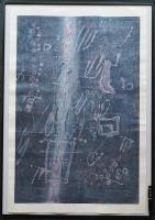 萩原英雄 大判木版画『古代の唄 No.10 (ancient song) 』 Ed.50の内、No.1