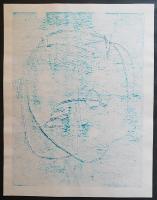 萩原英雄 木版画『顔 No.2 (Face)』 限定50部