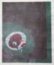 萩原英雄 木版画(両面刷り)『悪の華 沼に咲く花』 限定30部 ●直筆サイン入