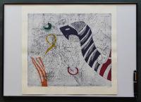 萩原英雄 木版画『サーカス No.4 (Circus)』 限定50部