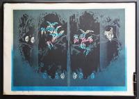 黒崎彰 初期作品 大判木版画『哀華4』 Ed.25の内,No.2　