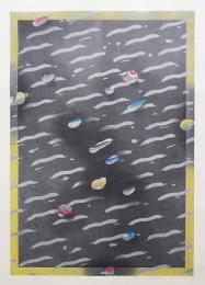 黒崎彰 大判木版画『二つの時の間にB (Between Moments)』W328 Ed.90の内,No.1