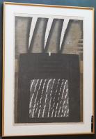 黒崎彰 大判木版画(韓国楮紙)『三本の稲妻(Three Lightning Flashes)』W441 限定50部