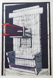 河内成幸 大英博物館所蔵作 大判木版画(凸凹摺り)『H公Ⅰ(Figure H)』限定30部