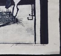 河内成幸 大英博物館所蔵 大判木版画(凸凹摺り)『写しえない事実Ⅱ(The Non-Reflectable Fact)』限定50部