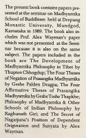 【英語・サンスクリット洋書】 インド・チベット中観派研究 『Indo-Tibetan Mādhyamika studies』