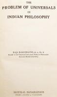 【英語洋書】 インド哲学における普遍者 (普遍) の問題 『The problem of universals in Indian philosophy』