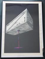 河内成幸 山梨県立美術館所蔵作 大判木版画(凸凹摺り)『箱(The Box)』限定30部