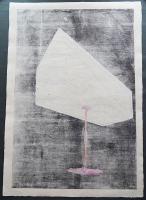 河内成幸 山梨県立美術館所蔵作 大判木版画(凸凹摺り)『箱(The Box)』限定30部