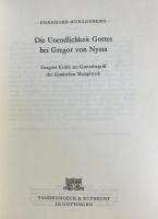 ドイツ語洋書 ニュッサのグレゴリオスにおける神の無限性：古典的形而上学の神概念に対するグレゴリオスの批判【Die Unendlichkeit Gottes bei Gregor von Nyssa : Gregors Kritik am Gottesbegriff der klassischen Metaphysik】
