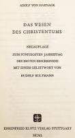 【ドイツ語洋書】 キリスト教の本質 『Das Wesen des Christentums』