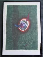 萩原英雄 木版画(両面刷り)『悪の華 鬼あざみ(Blessed Thistle)』限定30部
