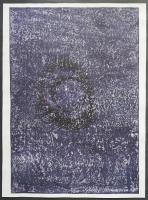 萩原英雄 木版画(両面刷り)『悪の華 鬼あざみ(Blessed Thistle)』限定30部