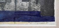 萩原英雄 大判木版画『コンポジションH (Composition)』 限定30部