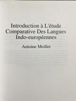 フランス語洋書 インド・ヨーロッパ語族の比較研究入門【Introduction à l'étude Comparative des Langues Indo-Européennes】