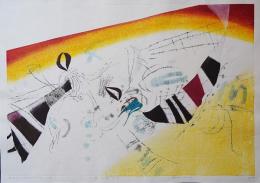 萩原英雄 木版画『道化師 No.4(Clown)』 限定50部