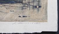 河内成幸 大判木版画(凸凹摺り)『加速夢Ⅲ(The Accelerated Dream)』Ed.35の内,No.1 