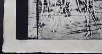 河内成幸 大英博物館所蔵作 大判木版画(凸凹摺り)『Give up(Ⅰ)』限定30部 