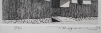 田中良平 銅版画『長屋門(329)』 限定150部