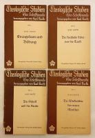 【ドイツ語洋書 ひげ文字 / 4冊セット】 カール・バルト 神学研究 『Theologische Studien』