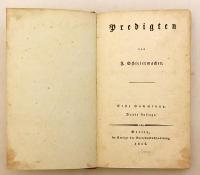 【ドイツ語洋書 ひげ文字 / 3冊セット】 シュライアマハー 説教集 『Predigten』