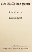 【ドイツ語 ひげ文字洋書】 主の御心 『Der Wille des Herrn』　1925年刊