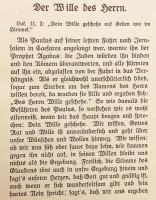 【ドイツ語 ひげ文字洋書】 主の御心 『Der Wille des Herrn』　1925年刊