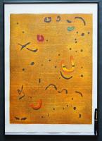 萩原英雄 木版画『星月夜 No.12 (Starlit night)』Ed.50の内,No.1