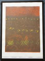 萩原英雄 木版画『星月夜 No.11 (Starlit night)』Ed.50の内,No.1