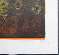 萩原英雄 木版画『星月夜 No.11 (Starlit night)』Ed.50の内,No.1