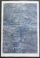 萩原英雄 第5回リュブリアナ国際版画ビエンナーレ出品 大判木版画(両面刷り)『鎧える人 No.6』限定30部