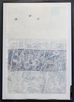 萩原英雄 大判木版画(両面刷り)『白の幻想 No.3 (Fantasy in white)』限定30部